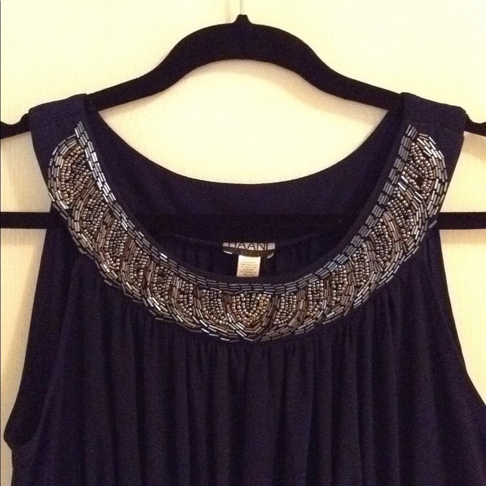 Haani Dress with Beading along Front Neckline - Picture 3 of 5